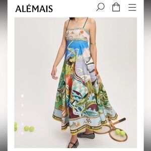 Alemais | Dresses | Alemais Antoinette Ballet Linen Sundress Size 2 |  Poshmark